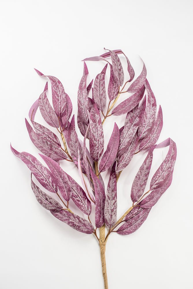 Plum Willow Leaves Eucalyptus Spray - Greenery MarketArtificial Flowers86251PU