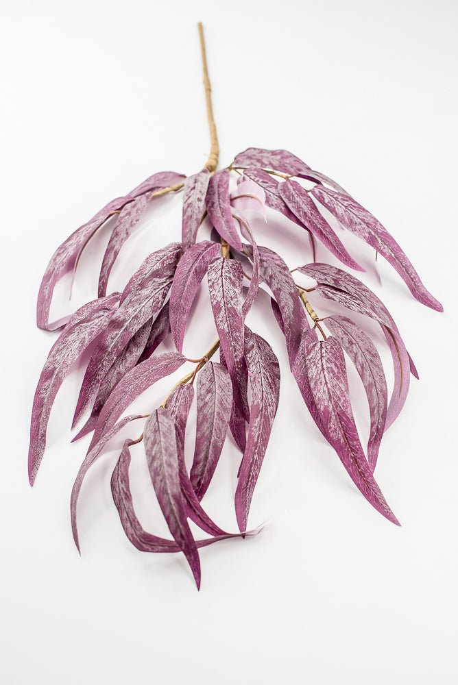Plum Willow Leaves Eucalyptus Spray - Greenery MarketArtificial Flowers86251PU