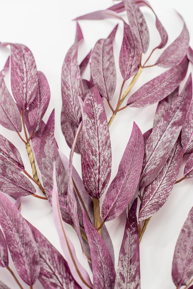 Plum Willow Leaves Eucalyptus Spray - Greenery MarketArtificial Flowers86251PU