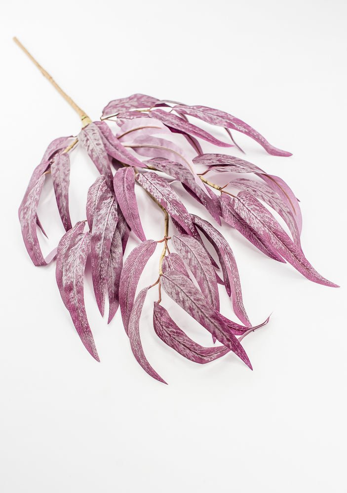 Plum Willow Leaves Eucalyptus Spray - Greenery MarketArtificial Flowers86251PU