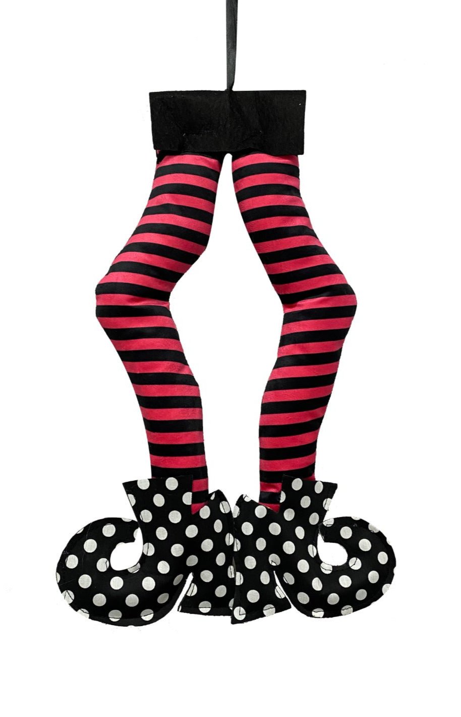 Plush Witch legs black and hot pink - Greenery MarketSeasonal & Holiday Decorations56549BTBK