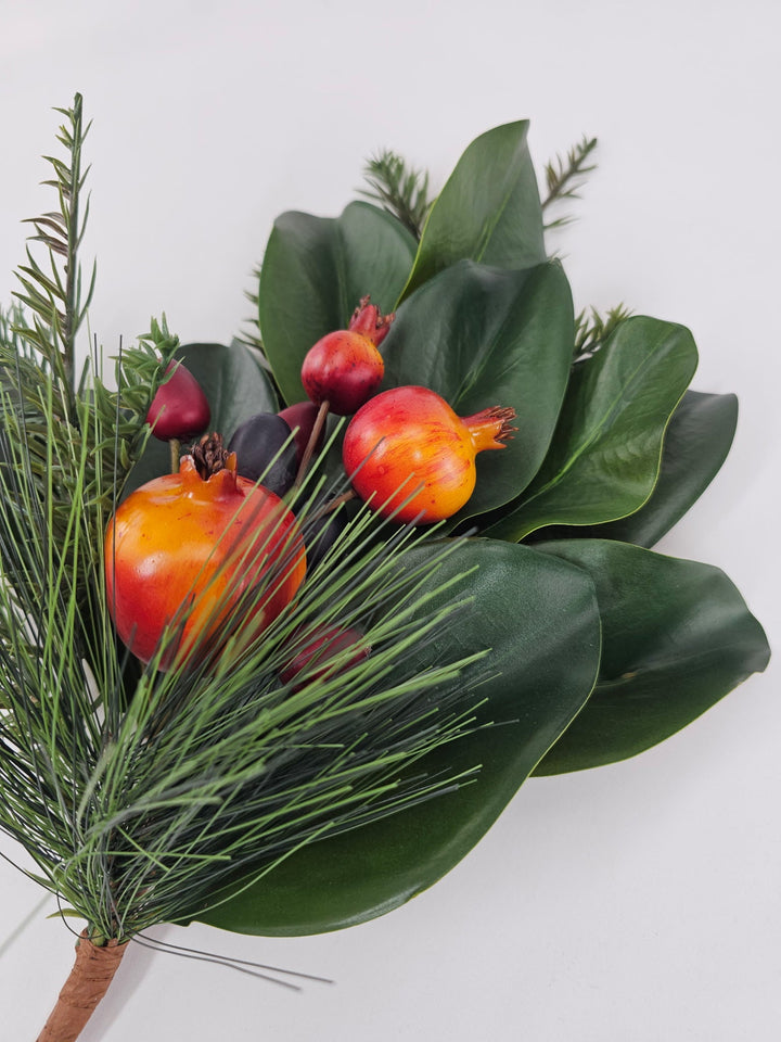 Pomegranate & Pine Leaf Spray - 20" - Greenery MarketPM3582MAGNOLIA