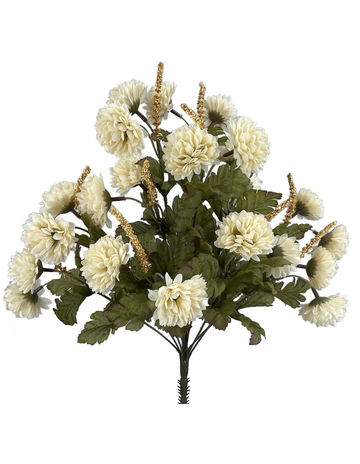 PomPom mum bush - beige - Greenery Market