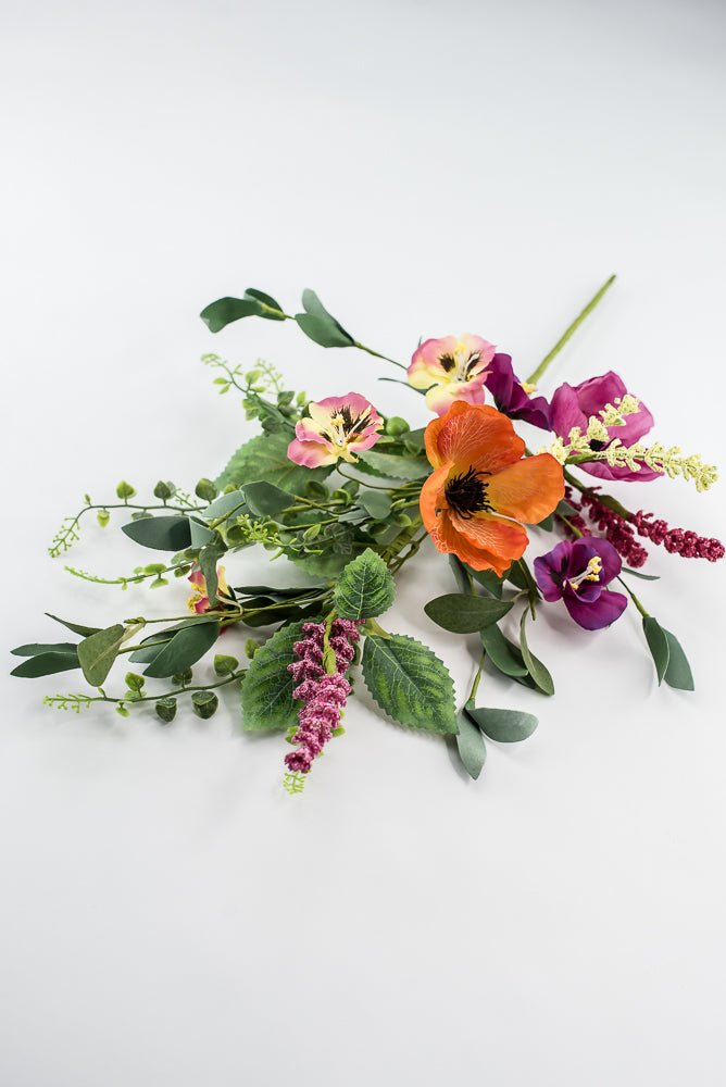 Poppy And Pansy Spray - Greenery Market64905