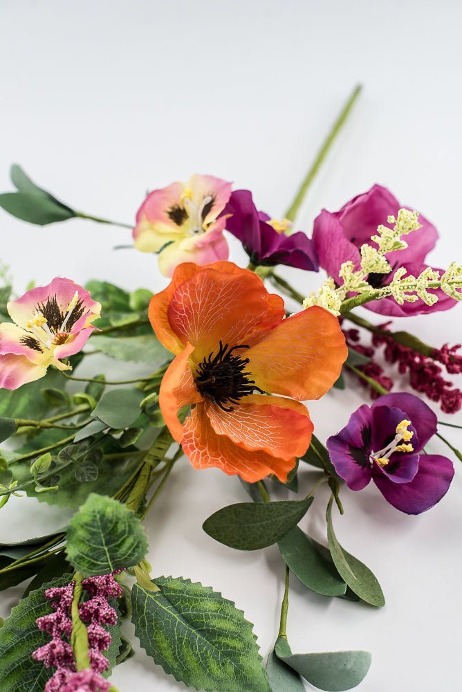 Poppy And Pansy Spray - Greenery Market64905