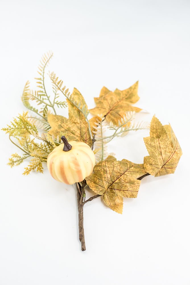 Pumpkin And Greenery Pick - Greenery MarketArtificial Flora65115