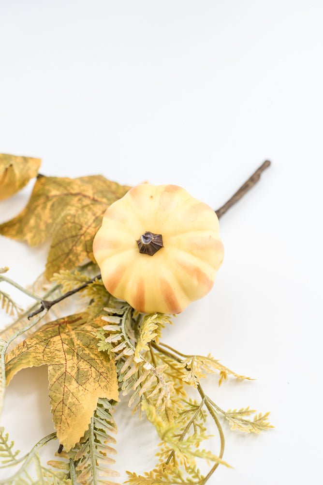 Pumpkin And Greenery Pick - Greenery MarketArtificial Flora65115