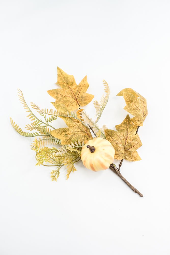 Pumpkin And Greenery Pick - Greenery MarketArtificial Flora65115