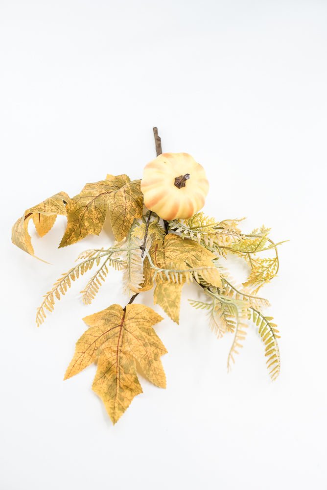 Pumpkin And Greenery Pick - Greenery MarketArtificial Flora65115