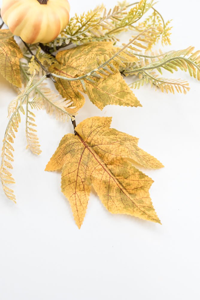 Pumpkin And Greenery Pick - Greenery MarketArtificial Flora65115