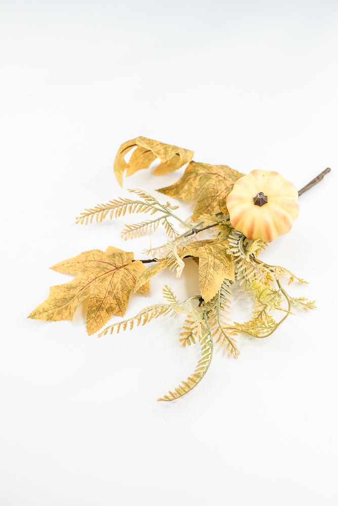 Pumpkin And Greenery Pick - Greenery MarketArtificial Flora65115