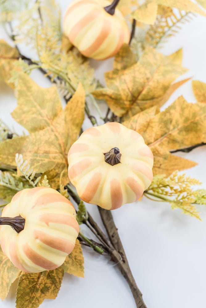 Pumpkin And Greenery Spray - Greenery MarketArtificial Flora65116