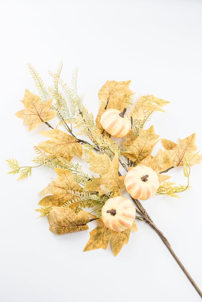 Pumpkin And Greenery Spray - Greenery MarketArtificial Flora65116
