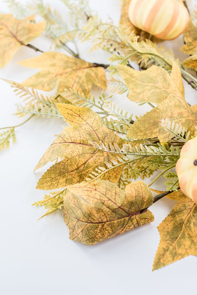 Pumpkin And Greenery Spray - Greenery MarketArtificial Flora65116