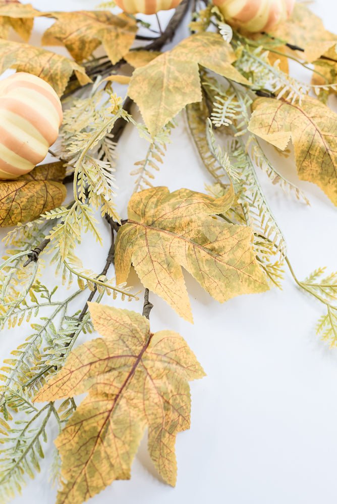 Pumpkin And Greenery Spray - Greenery MarketArtificial Flora65116