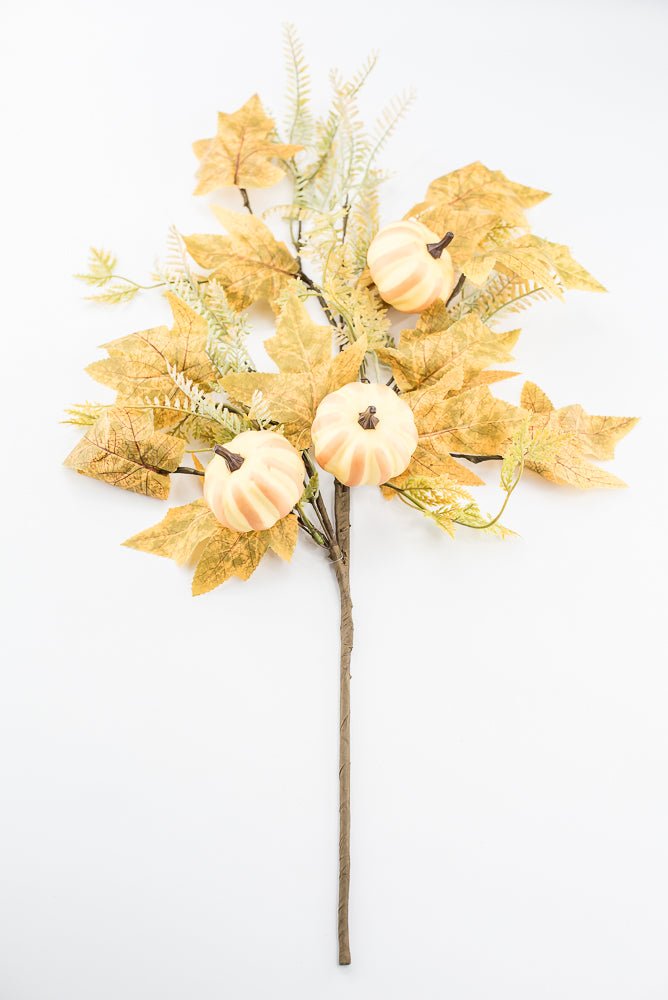 Pumpkin And Greenery Spray - Greenery MarketArtificial Flora65116