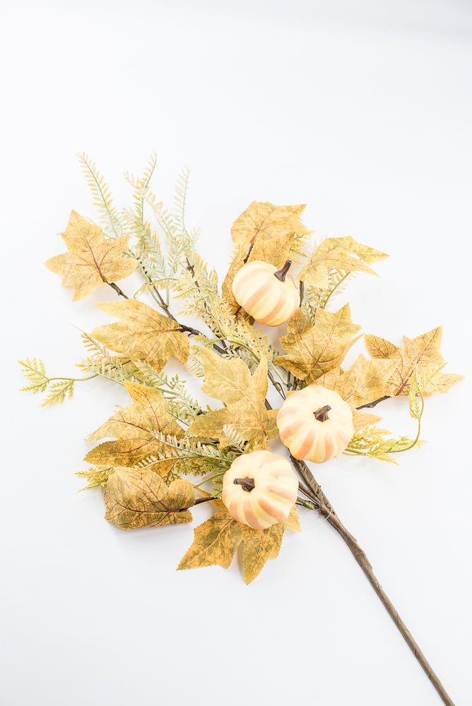 Pumpkin And Greenery Spray - Greenery MarketArtificial Flora65116