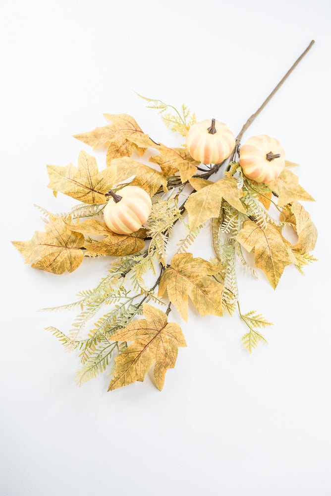 Pumpkin And Greenery Spray - Greenery MarketArtificial Flora65116