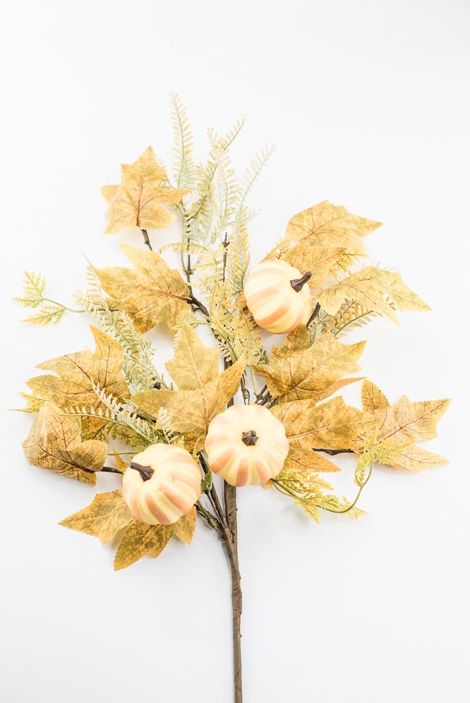 Pumpkin And Greenery Spray - Greenery MarketArtificial Flora65116