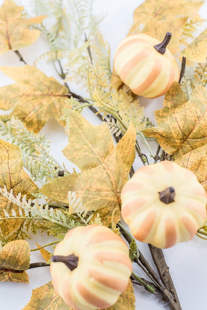 Pumpkin And Greenery Spray - Greenery MarketArtificial Flora65116
