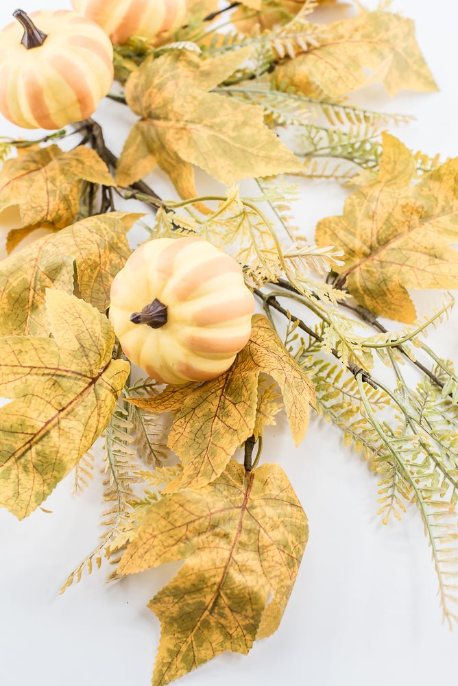 Pumpkin And Greenery Spray - Greenery MarketArtificial Flora65116