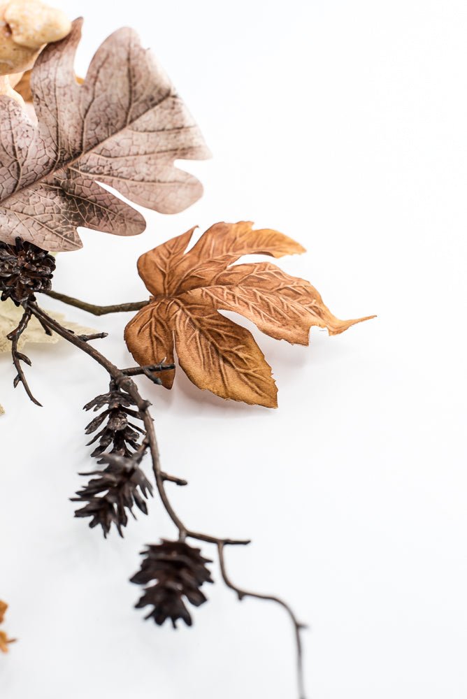 pumpkins and leaves spray - Greenery MarketArtificial Flora84494