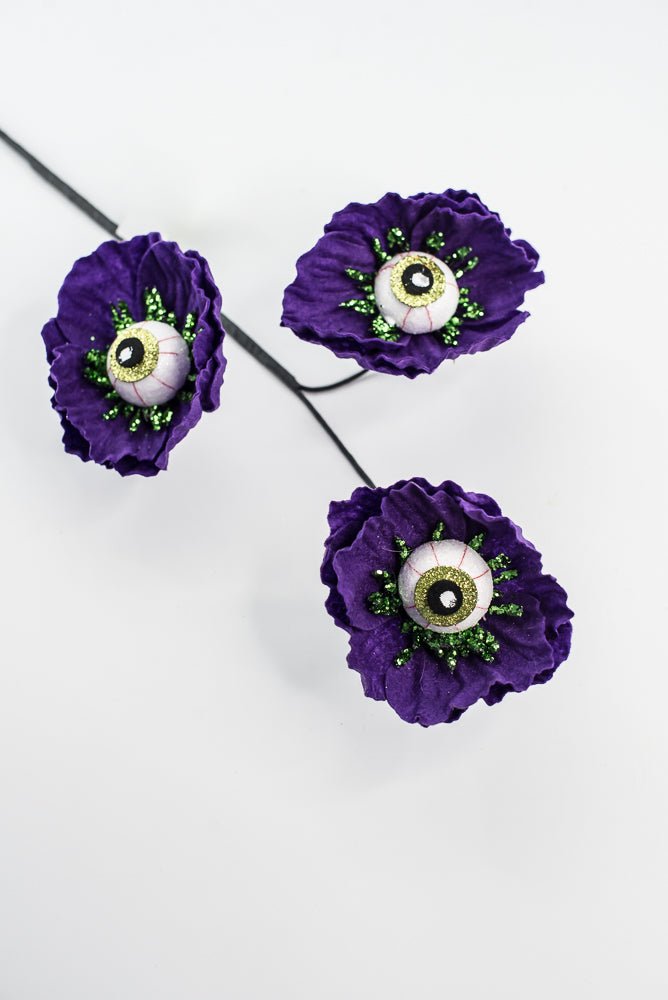Purple Eyeball Flower Spray - Greenery Market57241PU