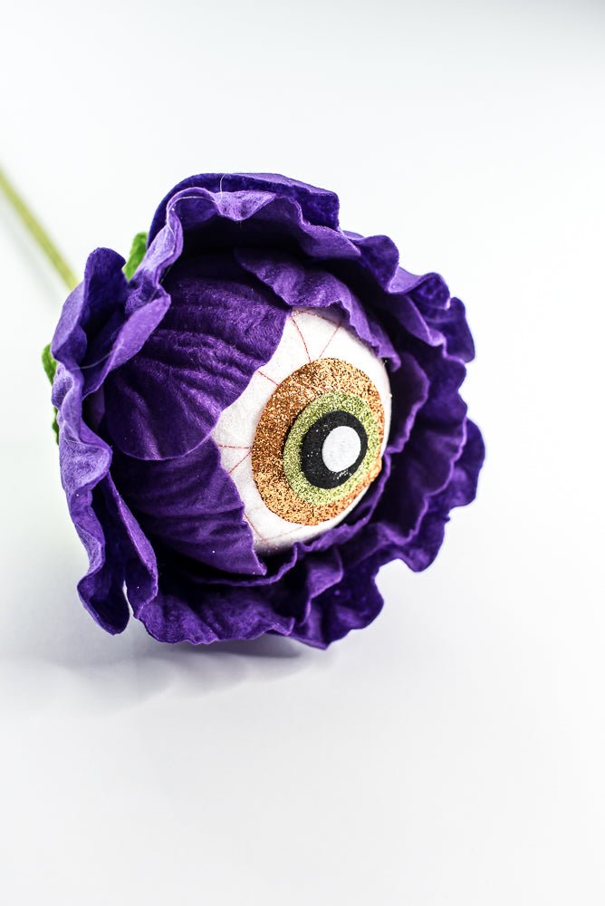 Purple Eyeball Flower Stem - Greenery Market57242PU