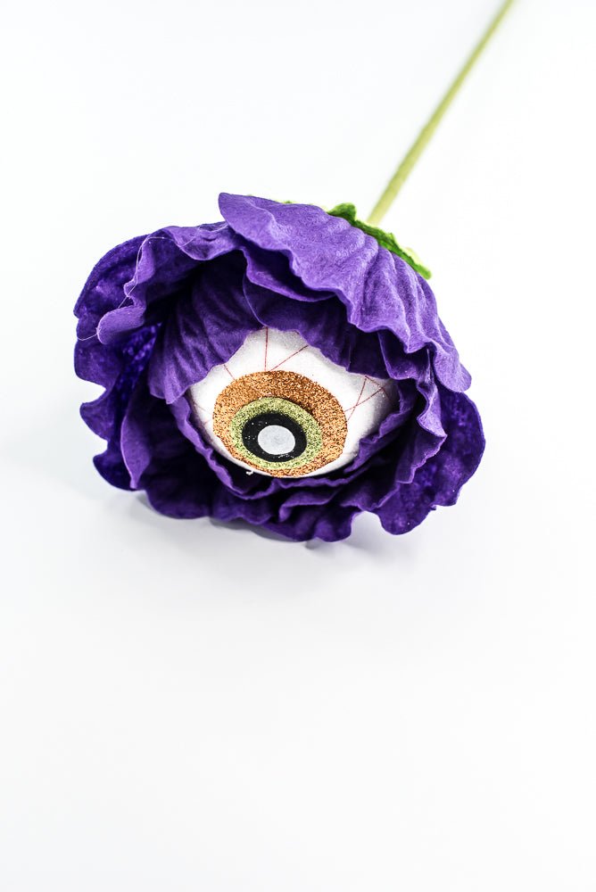 Purple Eyeball Flower Stem - Greenery Market57242PU