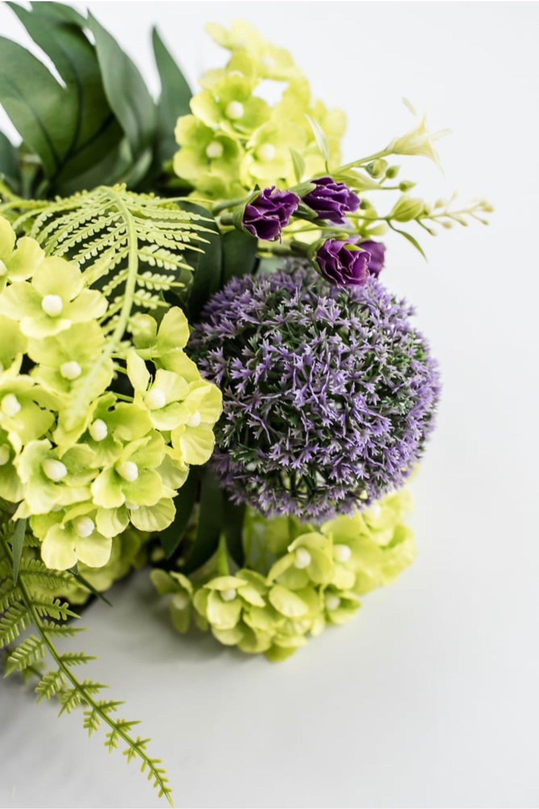 Purple & Green Ball Hydrangea Bush - 21" - Greenery Market64014PUGN