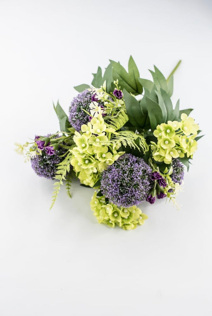 Purple & Green Ball Hydrangea Bush - 21" - Greenery Market64014PUGN