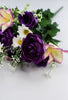 Purple lily and rose bush - Greenery Market63516PU