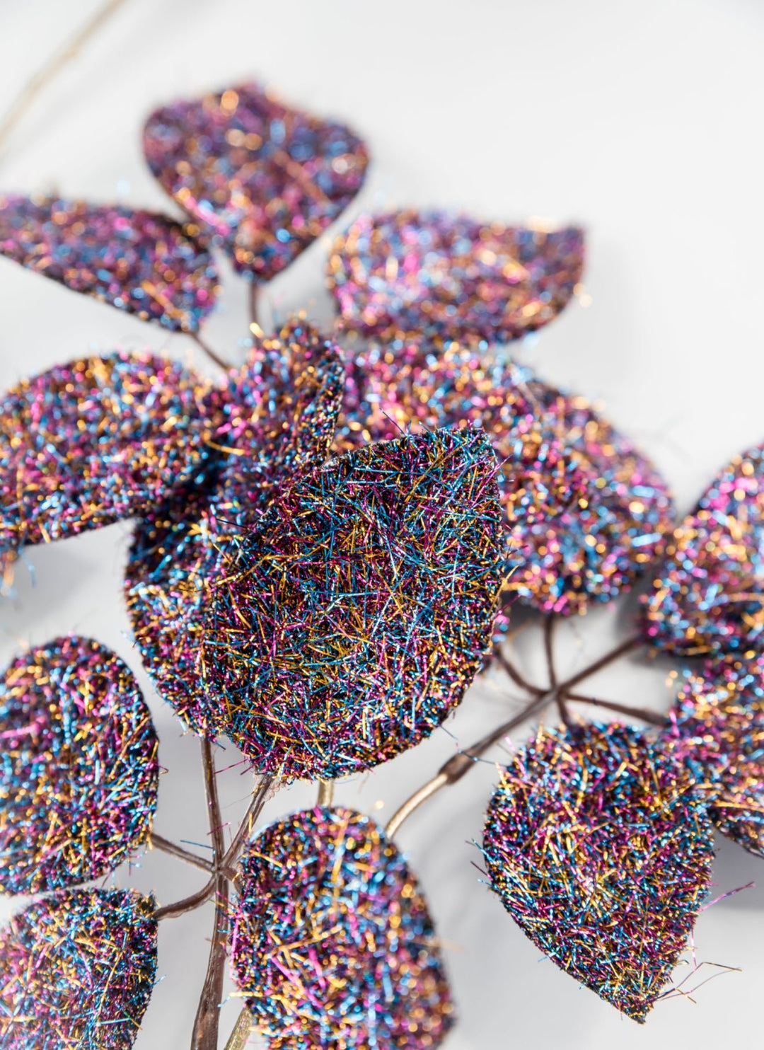 Purple Μetallic Schefflera Leaf Spray - 50.5" - Greenery MarketXFS069-PU