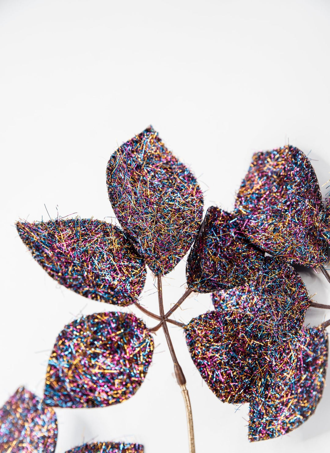 Purple Μetallic Schefflera Leaf Spray - 50.5" - Greenery MarketXFS069-PU