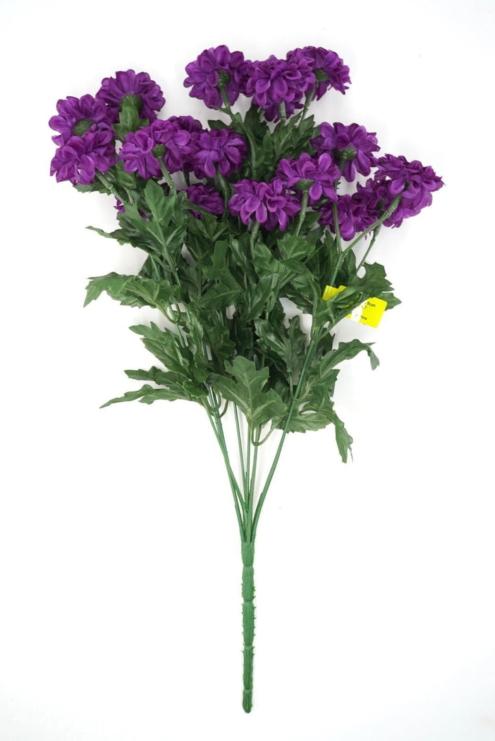Purple Mini Zinnia Bush - 17" - Greenery MarketArtificial Flowers64016PU