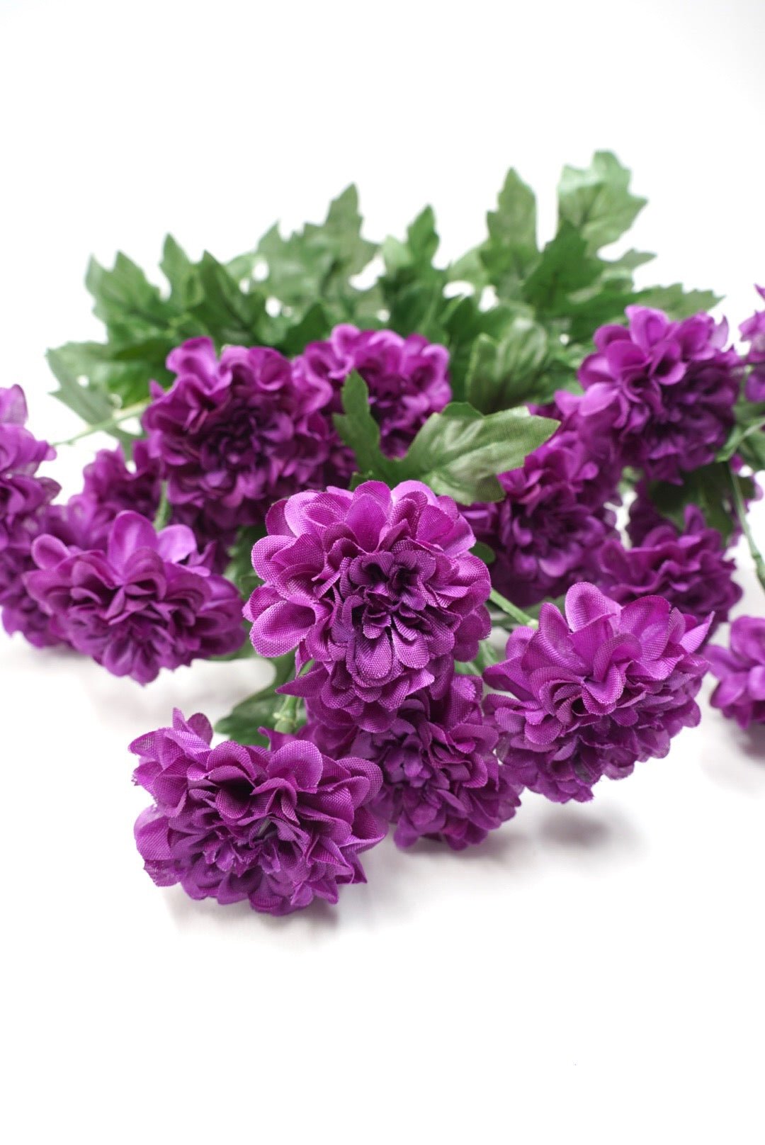 Purple Mini Zinnia Bush - 17" - Greenery MarketArtificial Flowers64016PU