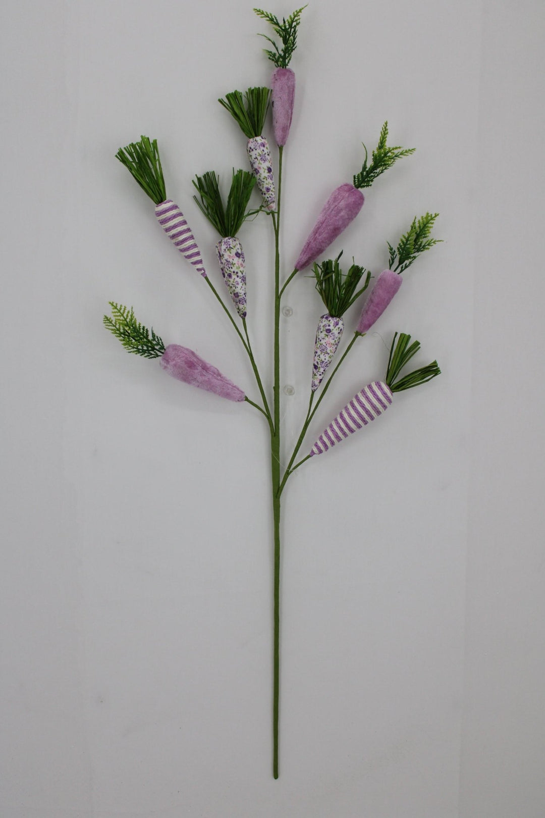 Purple Mixed Fabric Carrot - 27" - Greenery Market65448-PU