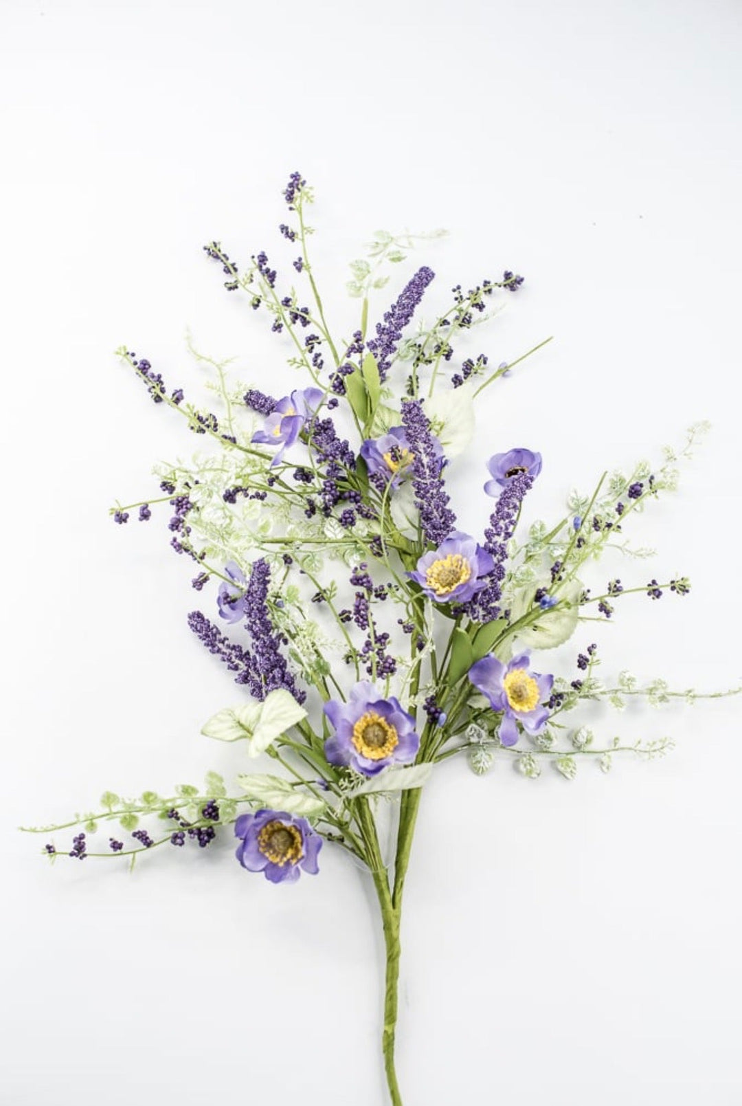 Purple Mixed Meadow Flowers Spray - 30.5" - Greenery Market40435-PU