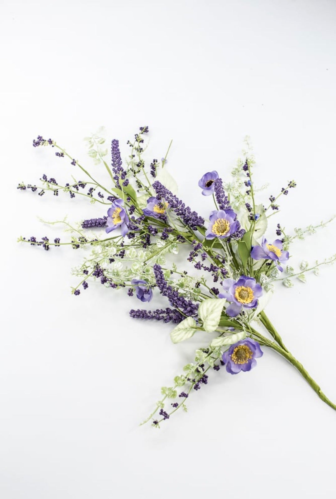 Purple Mixed Meadow Flowers Spray - 30.5" - Greenery Market40435-PU