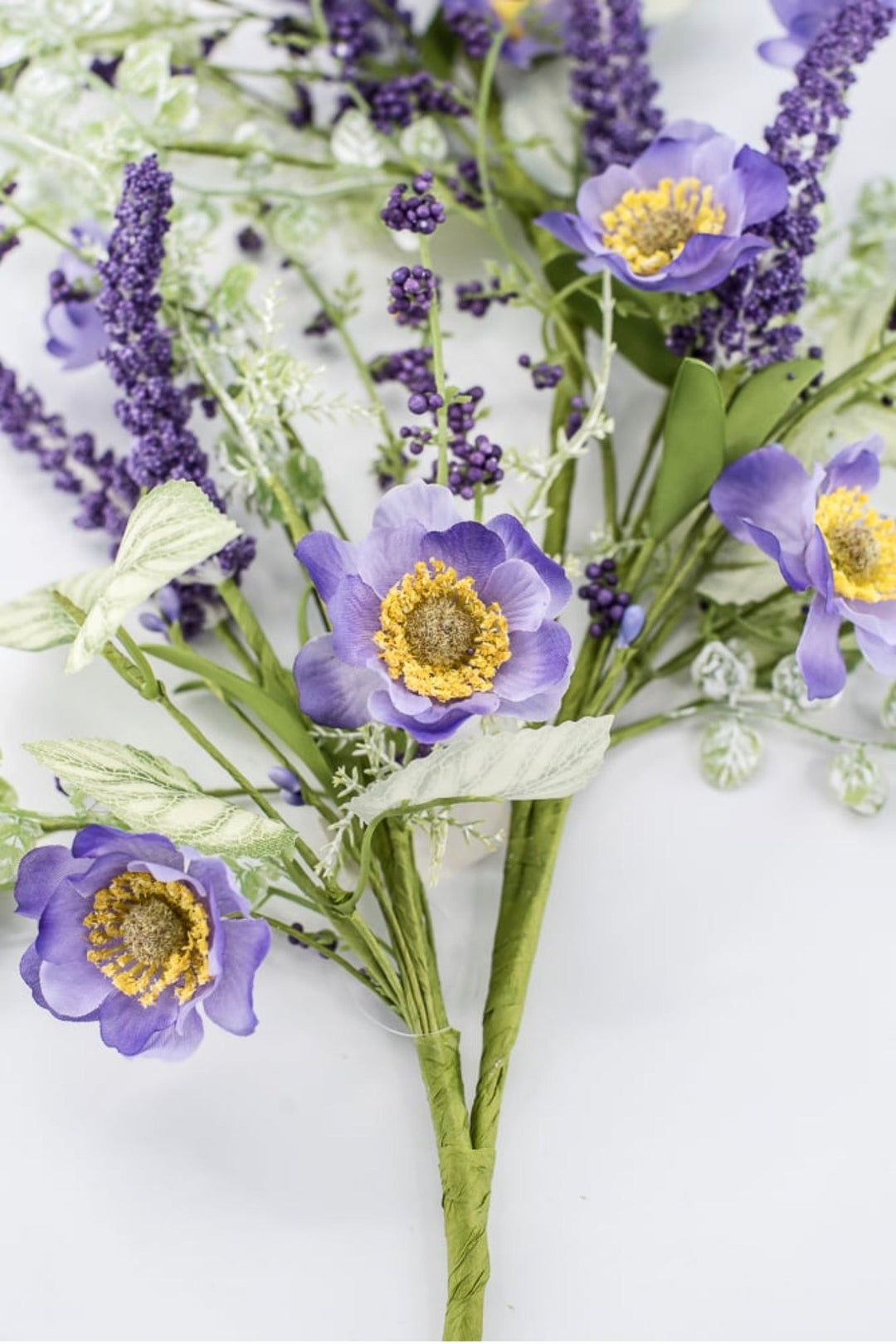 Purple Mixed Meadow Flowers Spray - 30.5" - Greenery Market40435-PU