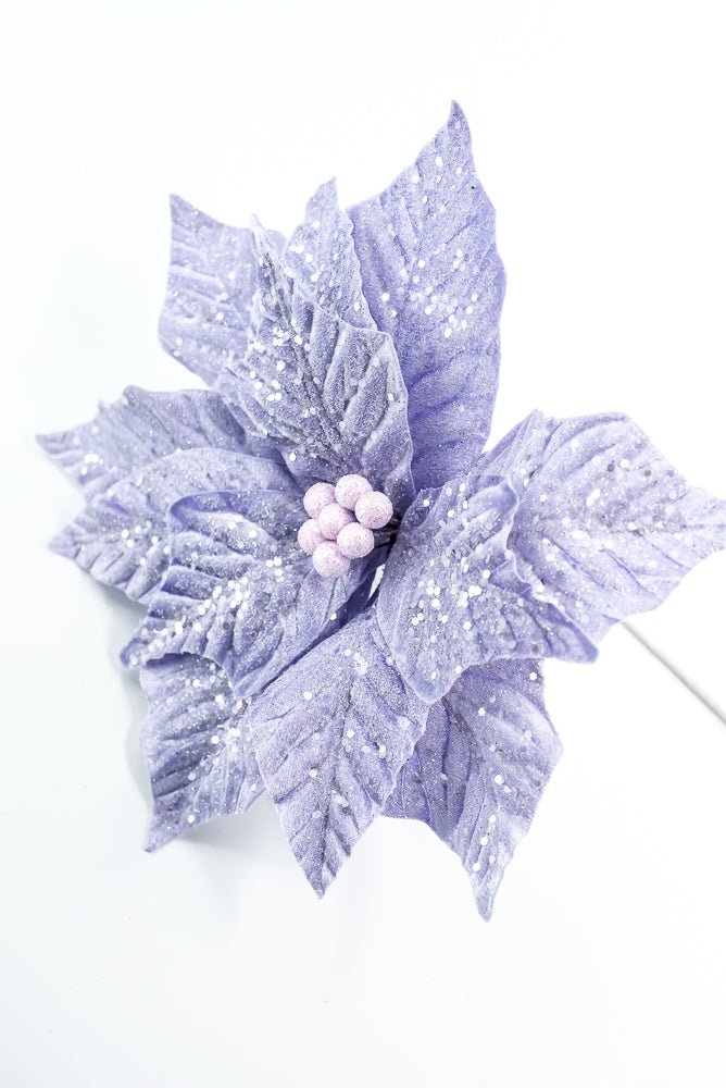 Purple Poinsettia Stem - Greenery Market86319PU