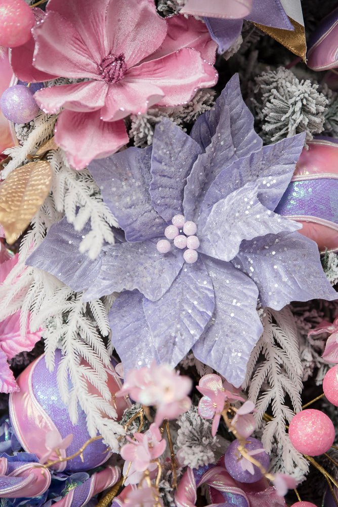 Purple Poinsettia Stem - Greenery Market86319PU