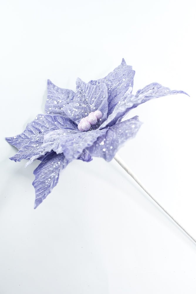 Purple Poinsettia Stem - Greenery Market86319PU