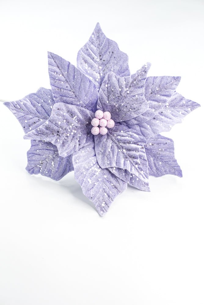 Purple Poinsettia Stem - Greenery Market86319PU