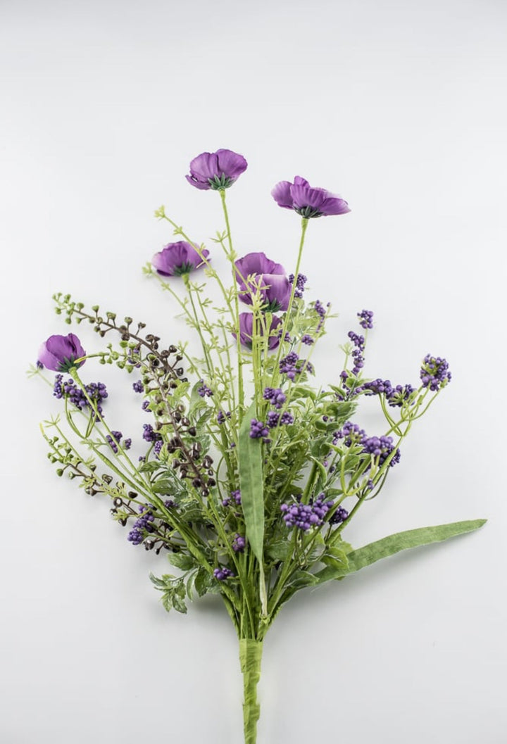 Purple poppy spray - Greenery Market63429PU