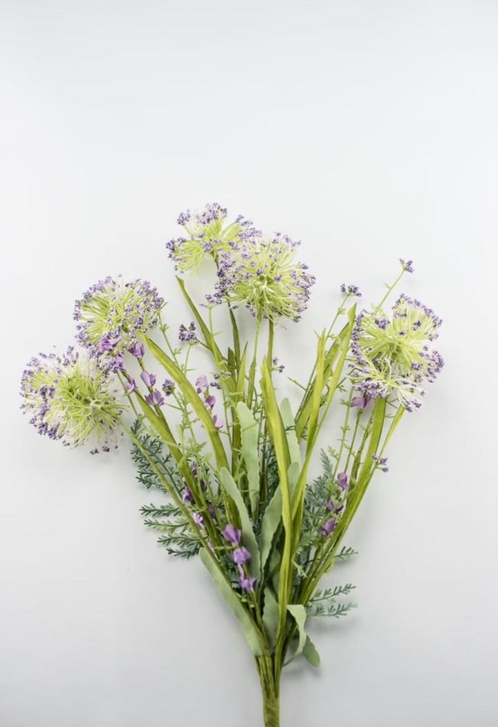 Purple seedum and grass bush - Greenery Market63498PU