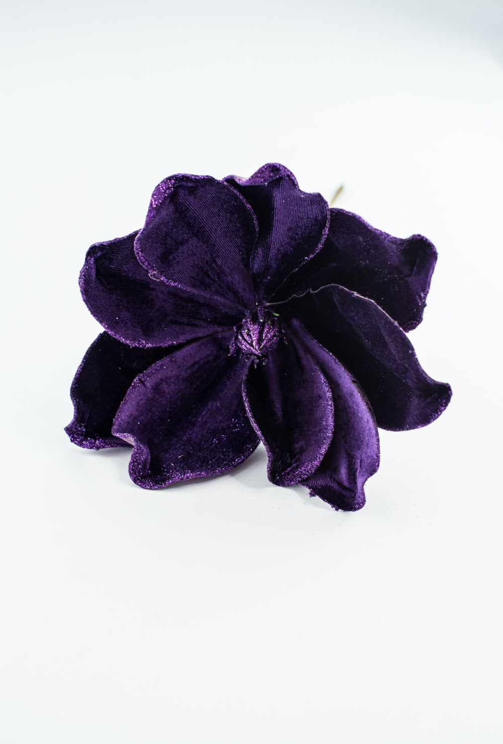 Purple velvet magnolia with glitter - Greenery Marketartificial flowers85318dkpu