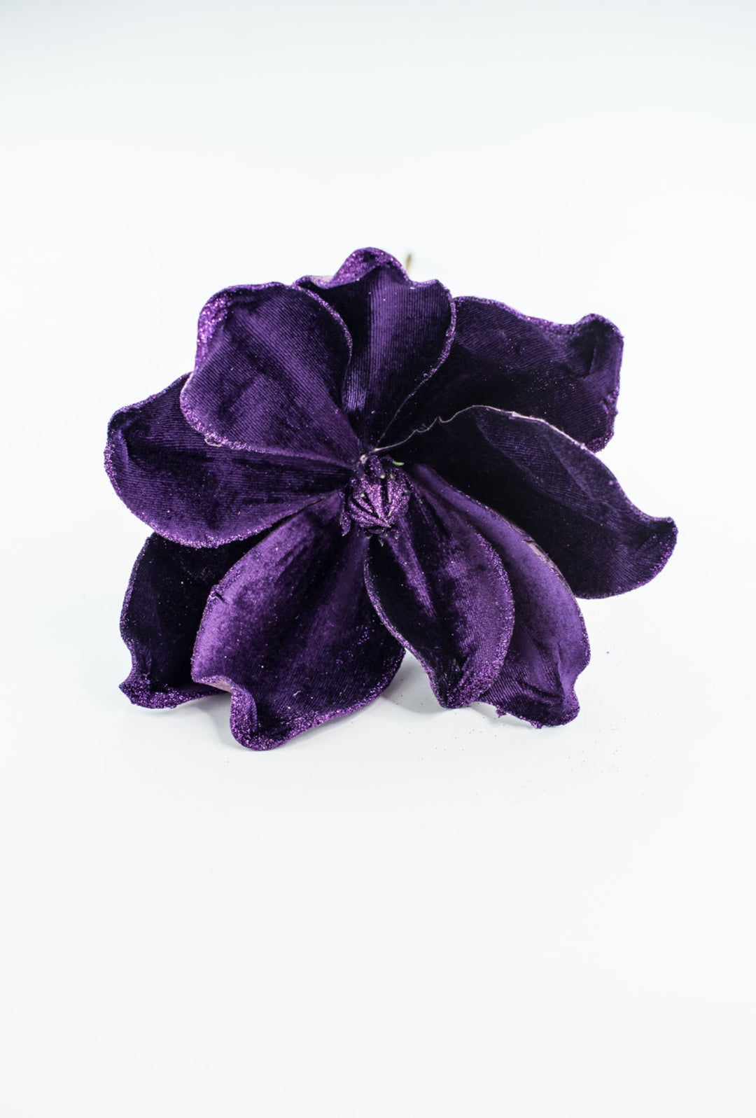 Purple velvet magnolia with glitter - Greenery Marketartificial flowers85318dkpu