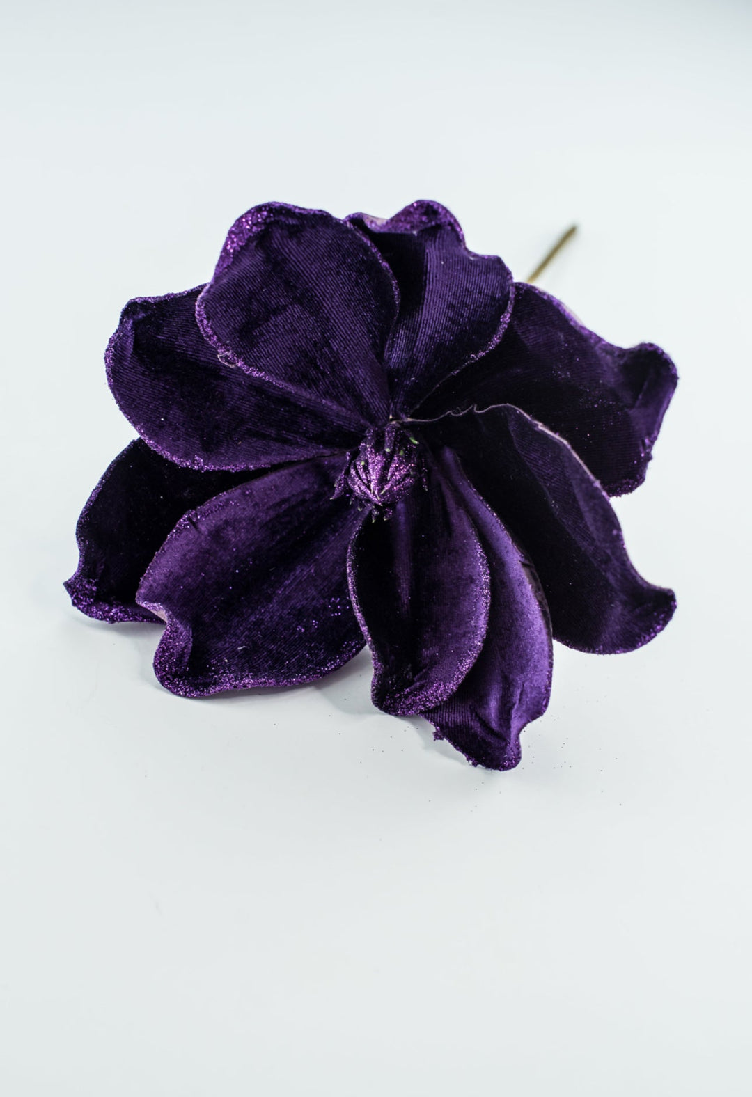 Purple velvet magnolia with glitter - Greenery Marketartificial flowers85318dkpu