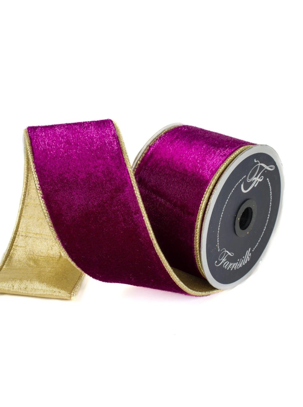 Purple velvet sheen 2.5” farrisilk wired ribbon - Greenery MarketRibbons & TrimRK467 - 27